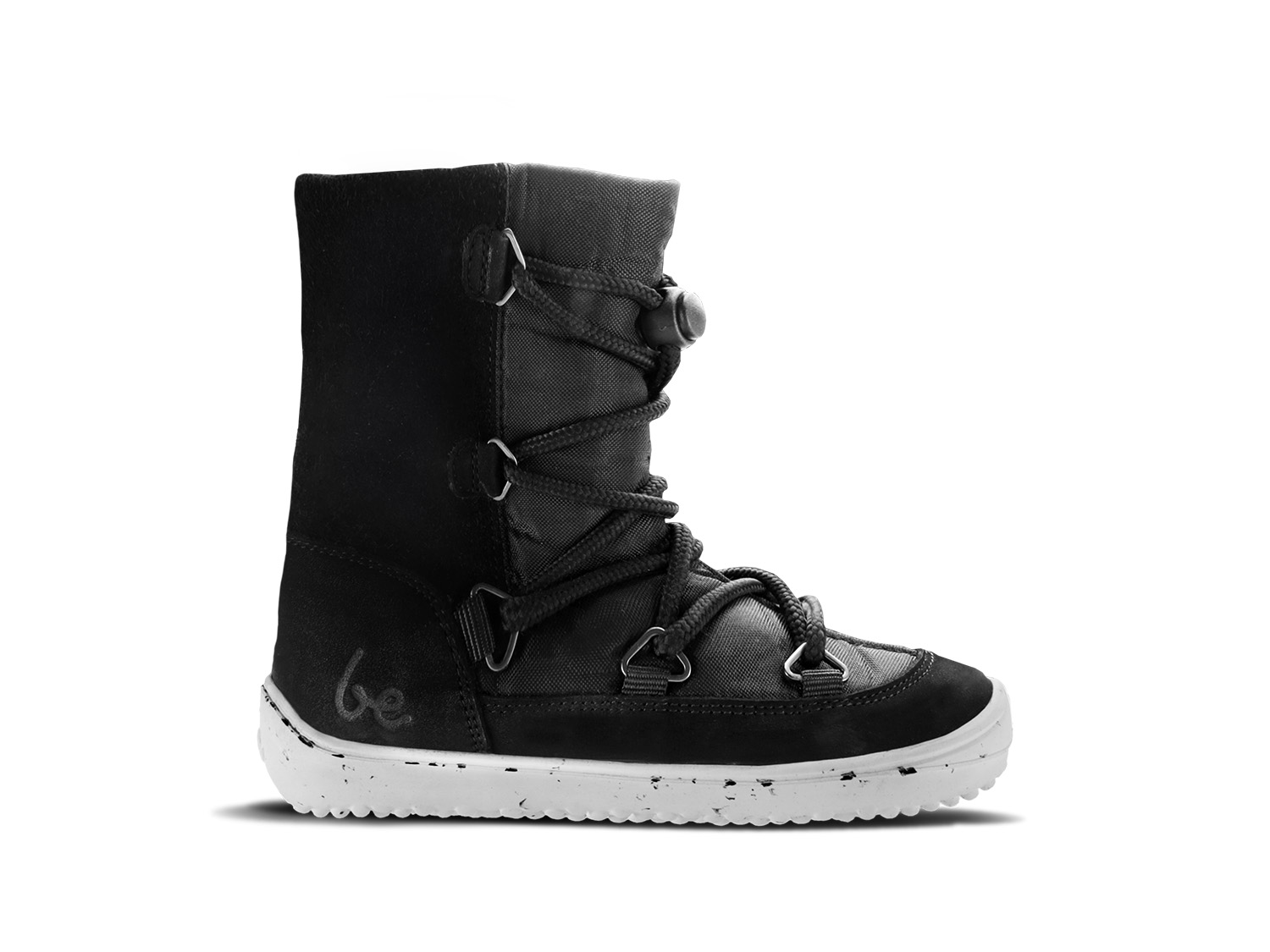 Dziecięce buty zimowe barefoot Be Lenka Snowfox Kids 2.0 - Black