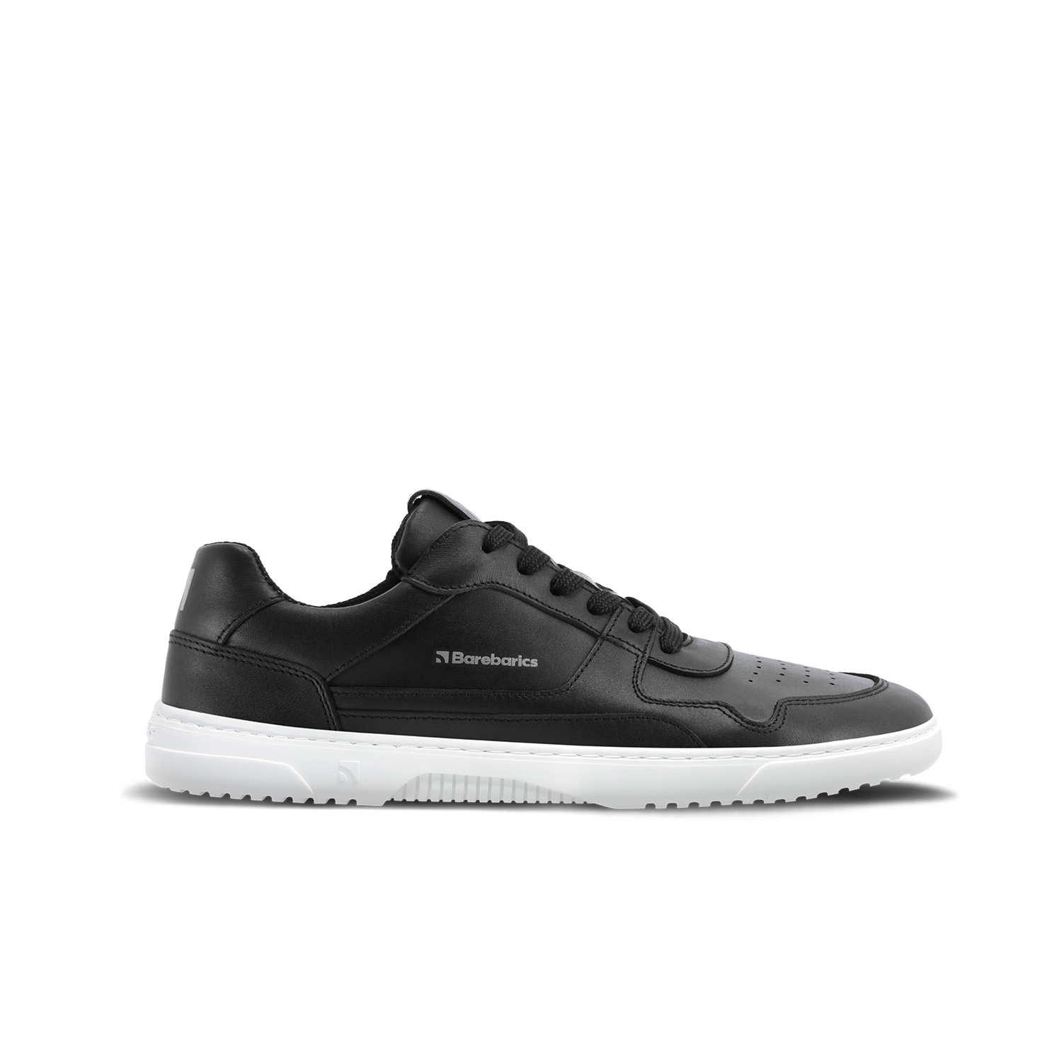 Barefoot Sneakers Barebarics Zing - Black & White - Leather