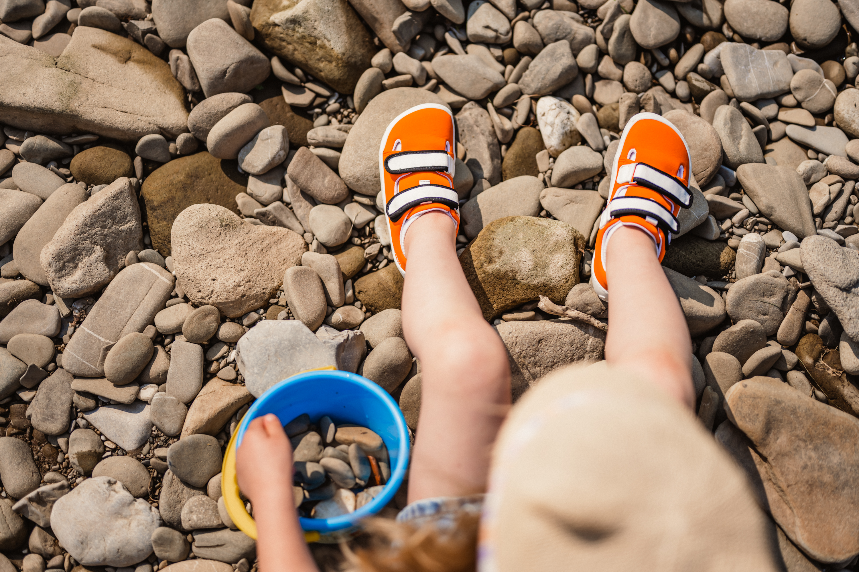 Dziecięce trampki barefoot Be Lenka Seasiders - Orangy.