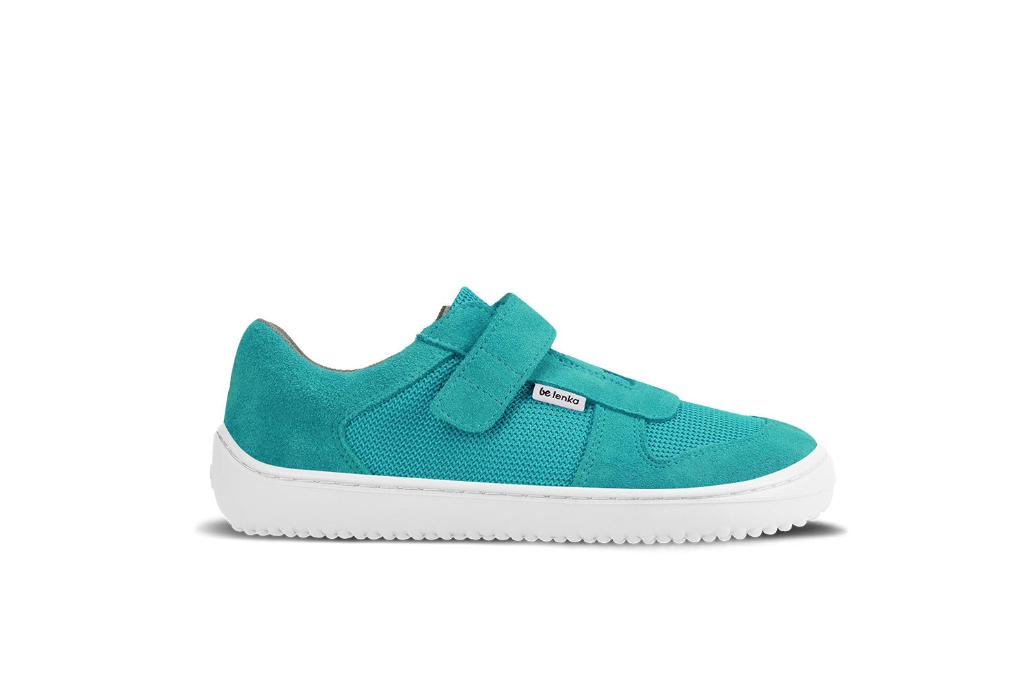 Dziecięce trampki barefoot Joy - Turquoise & White