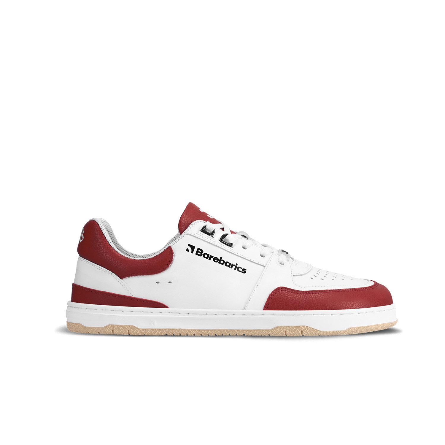 Barefoot Sneakers Barebarics Wave - White & Crimson Red