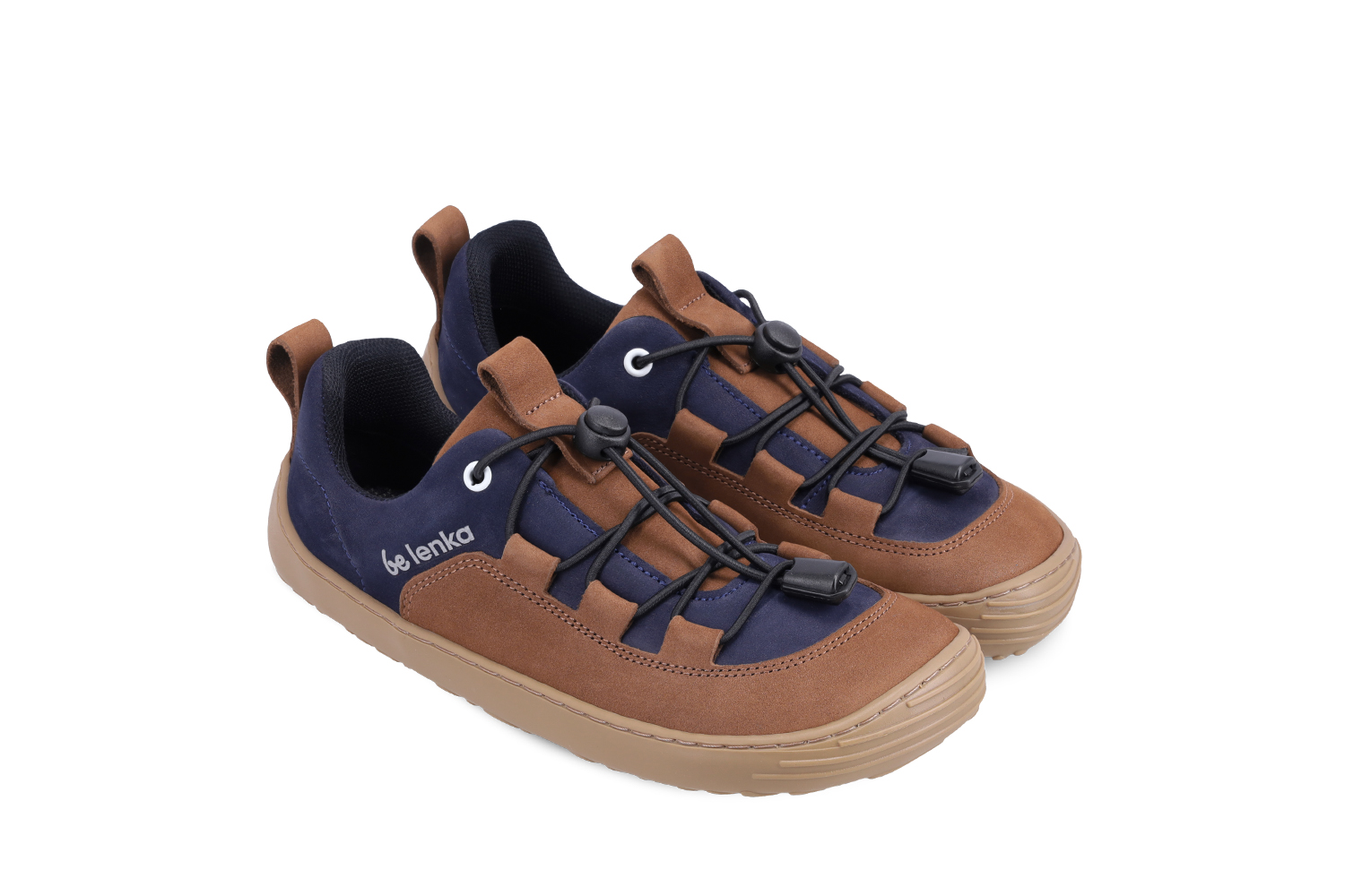 Dziecięce trampki barefoot Xplorer - Dark Brown & Navy.