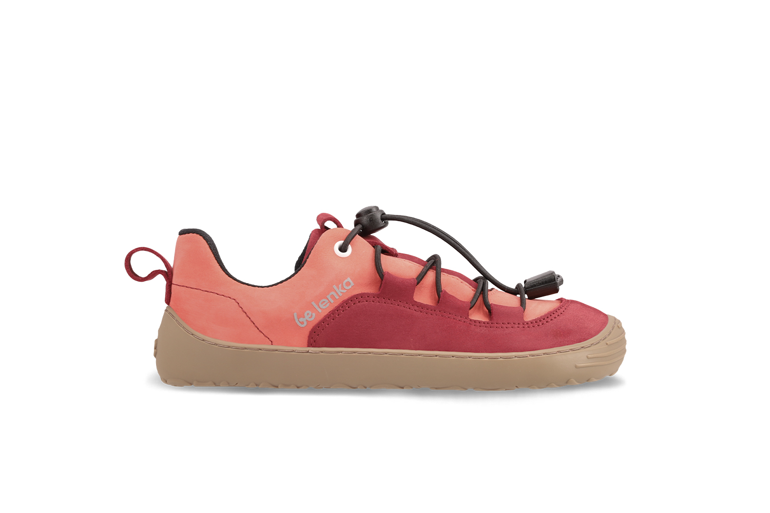 Dziecięce trampki barefoot Xplorer - Dark Red & Coral.