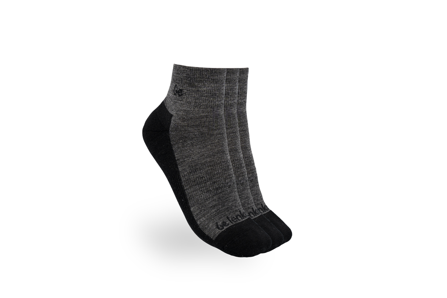 Skarpety Barefoot Be Lenka - Crew - Merino Wool – Grey - 3 pack