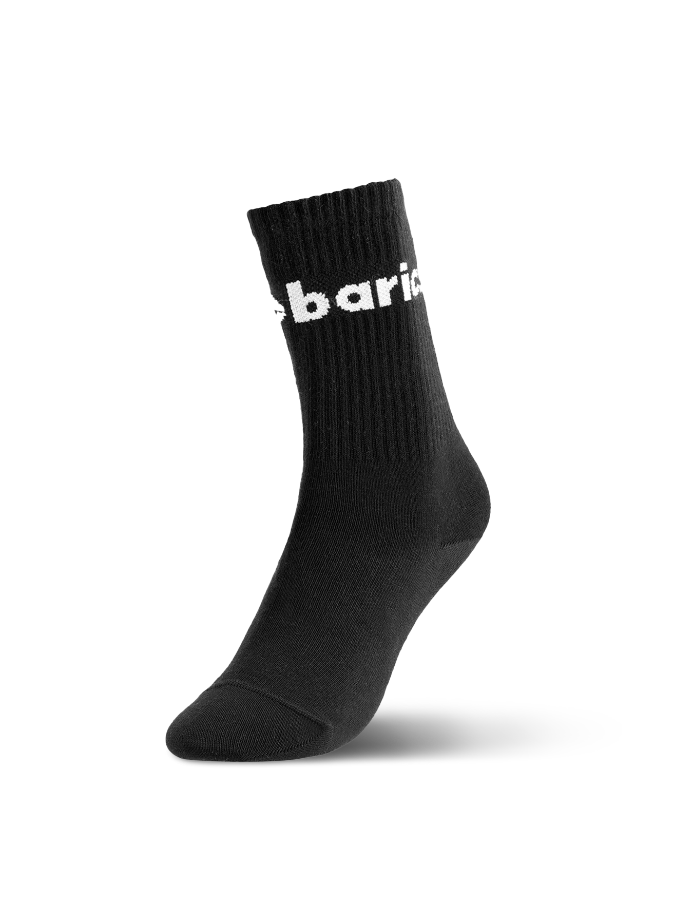 Barebarics - Skarpety Barefoot  - Crew - Black - Big logo